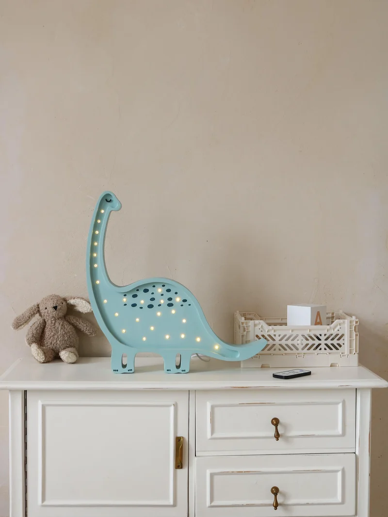 Little Lights Dino Diplodocus Night Light | Prehistoric Blue