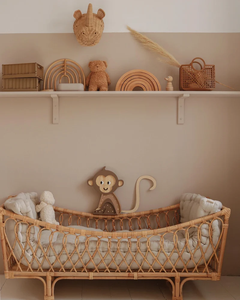 Little Lights Monkey Night Light | Jungle Brown
