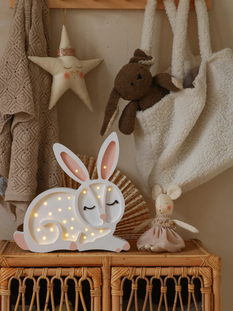 Little Lights Bunny Night Light | Snow White