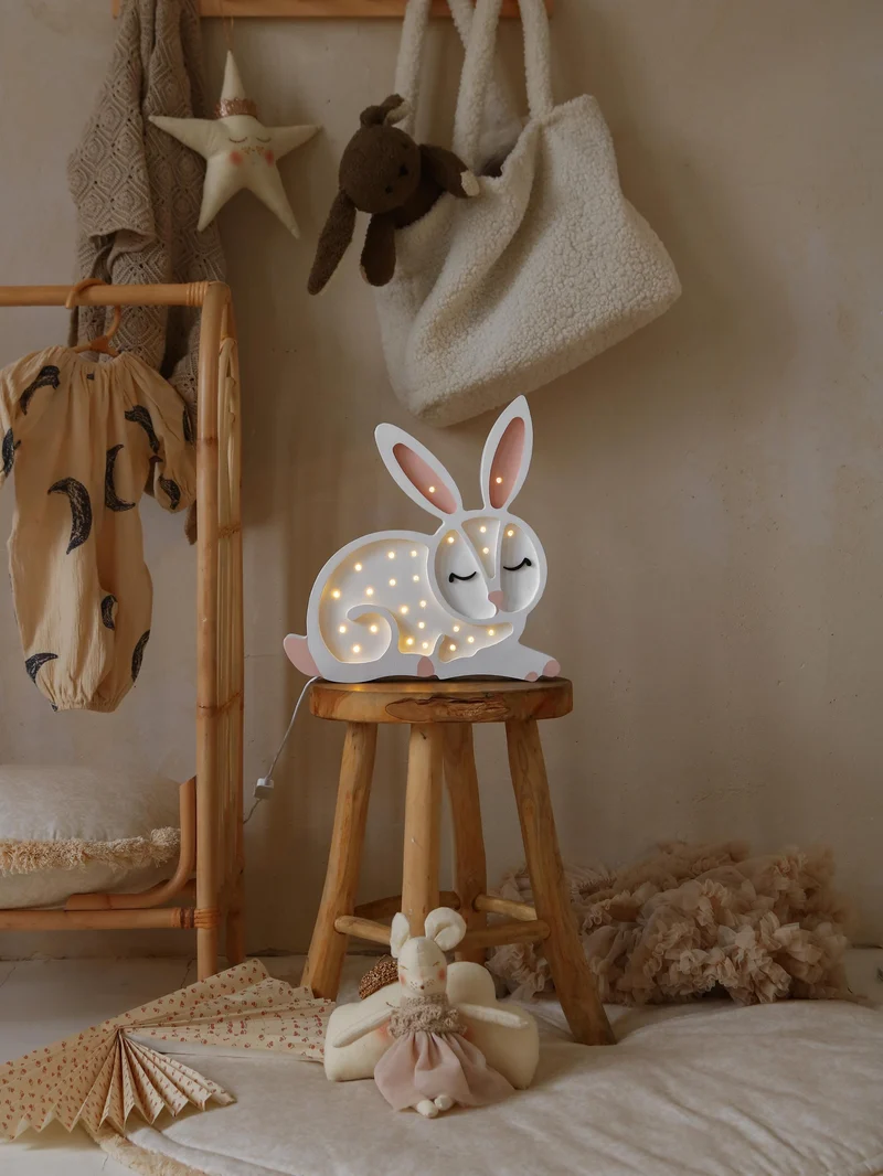 Little Lights Bunny Night Light | Snow White