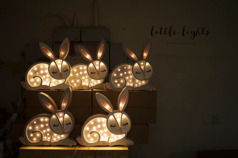 Little Lights Bunny Night Light | Snow White
