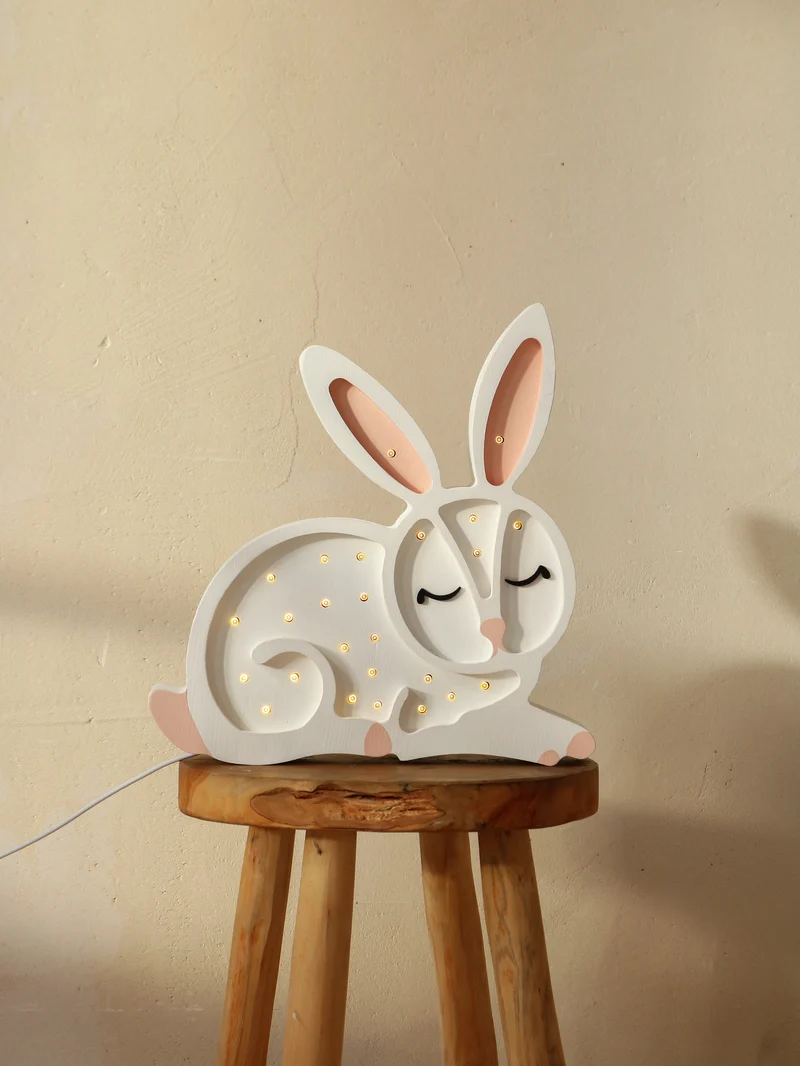 Little Lights Bunny Night Light | Snow White