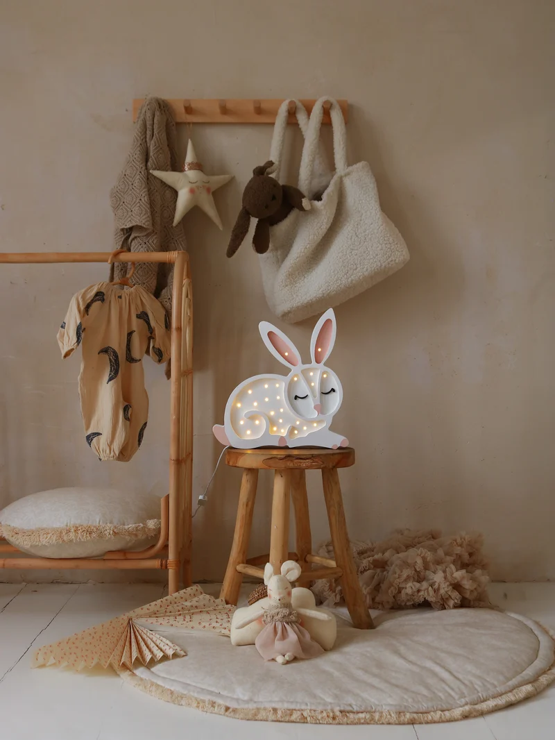 Little Lights Bunny Night Light | Snow White