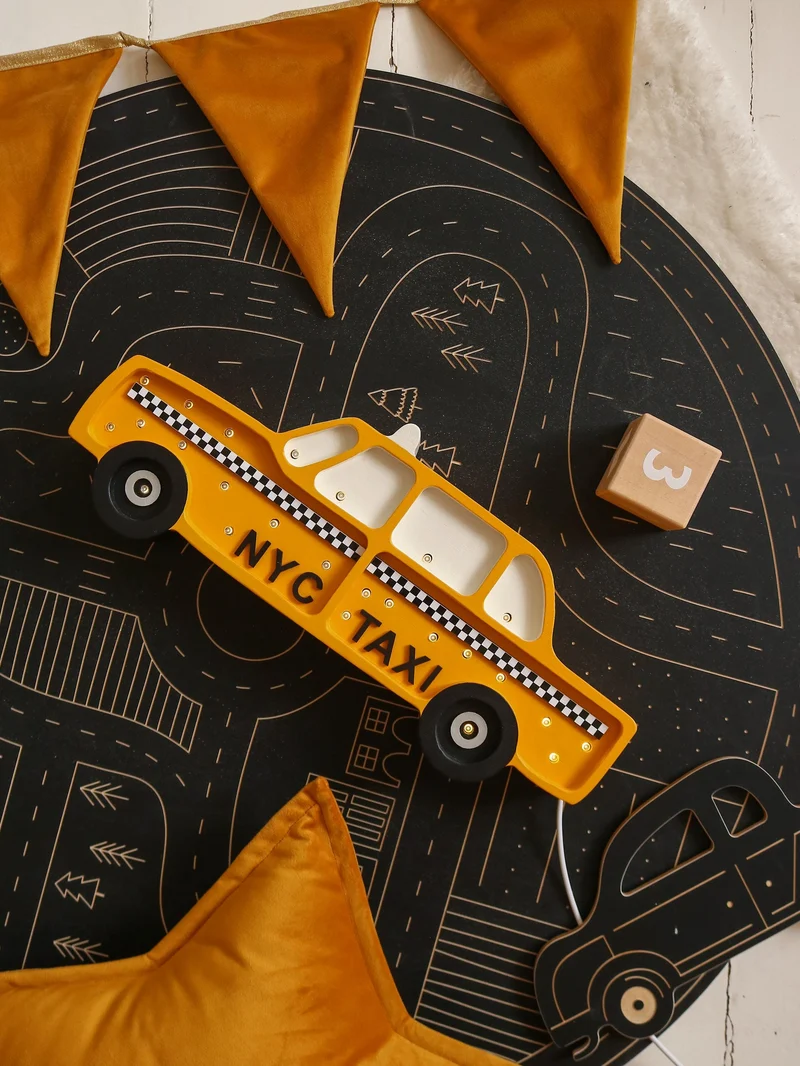 Little Lights NYC Taxi Night Light | Manhattan Yellow
