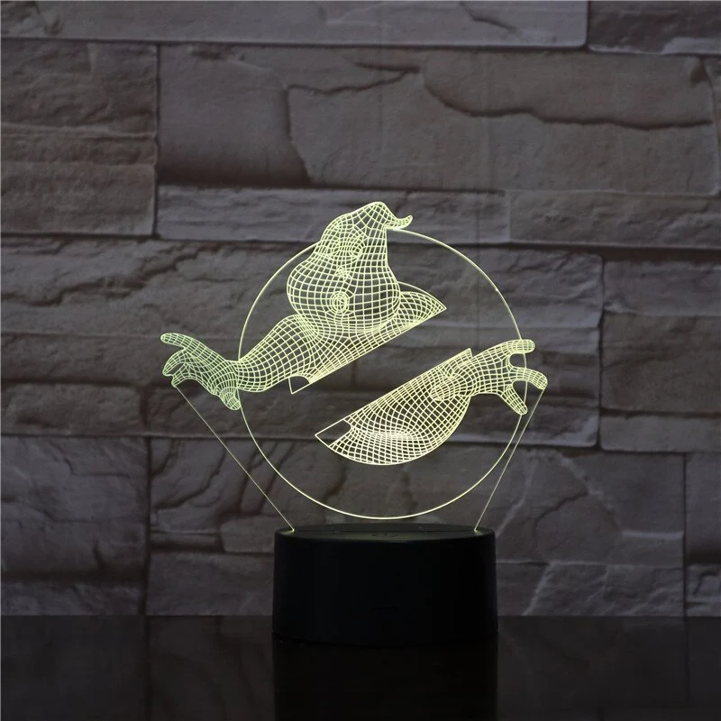 3D Nachtlicht mit Ghostbusters Motiv