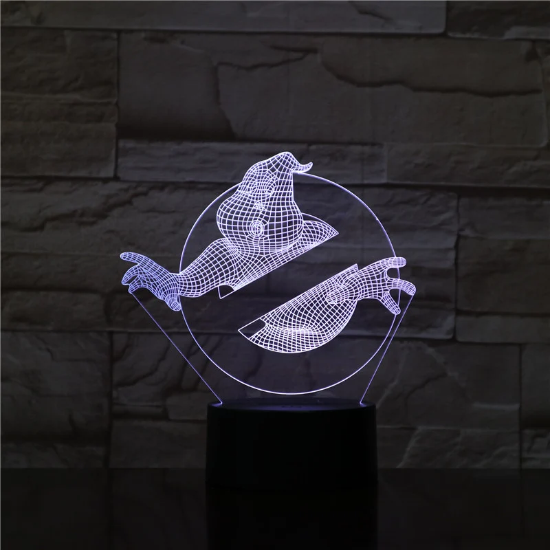 3D Nachtlicht mit Ghostbusters Motiv