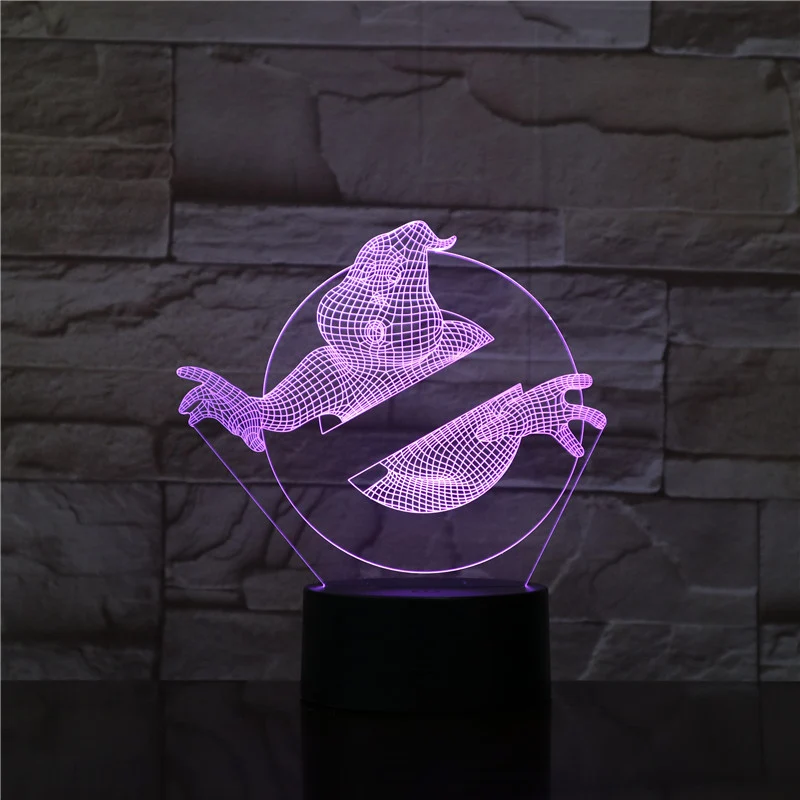 3D Nachtlicht mit Ghostbusters Motiv