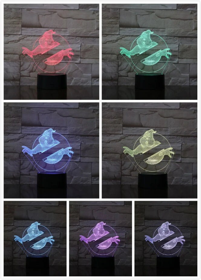 3D Nachtlicht mit Ghostbusters Motiv