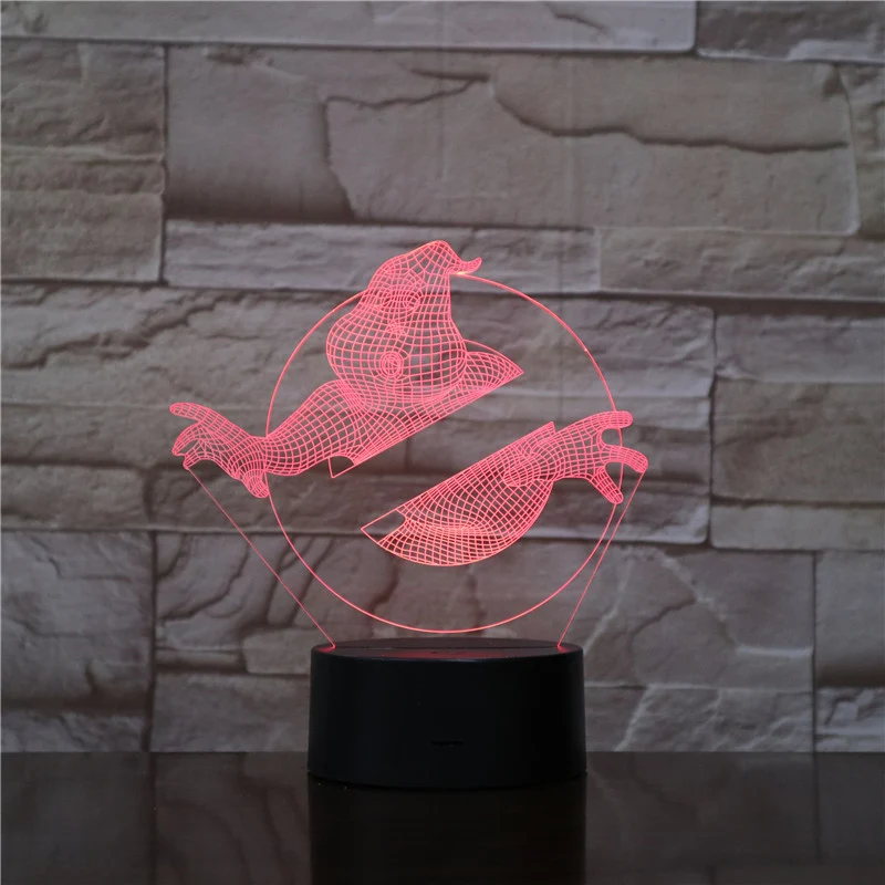 3D Nachtlicht mit Ghostbusters Motiv
