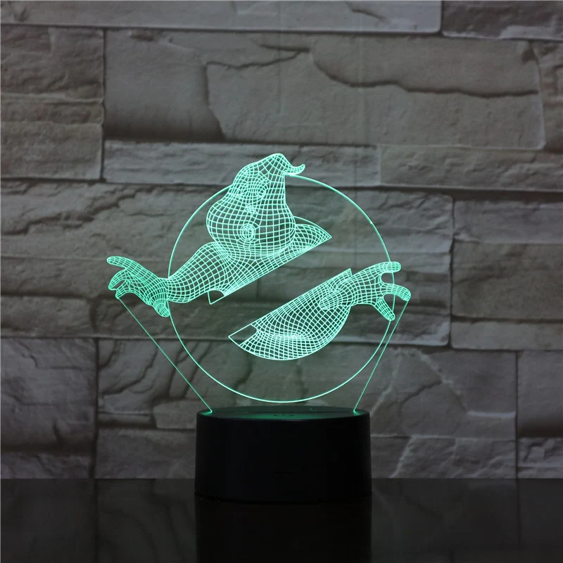 3D Nachtlicht mit Ghostbusters Motiv