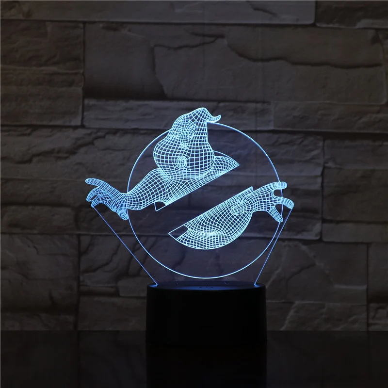 3D Nachtlicht mit Ghostbusters Motiv