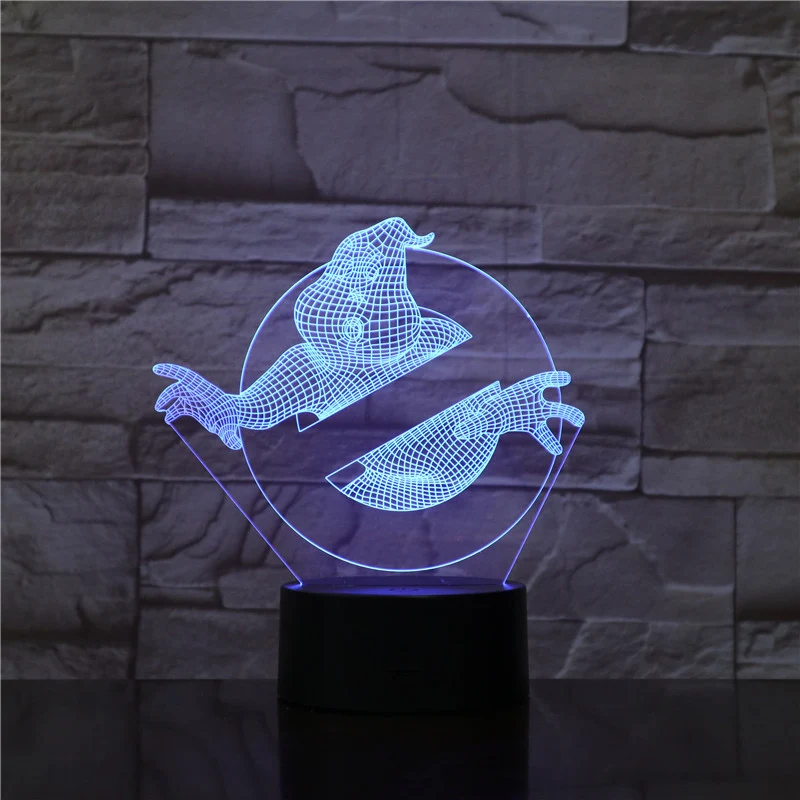 3D Nachtlicht mit Ghostbusters Motiv