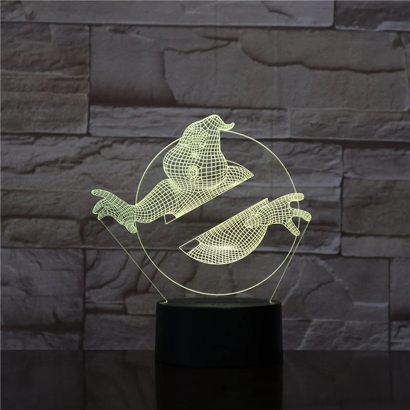 3D Nachtlicht mit Ghostbusters Motiv