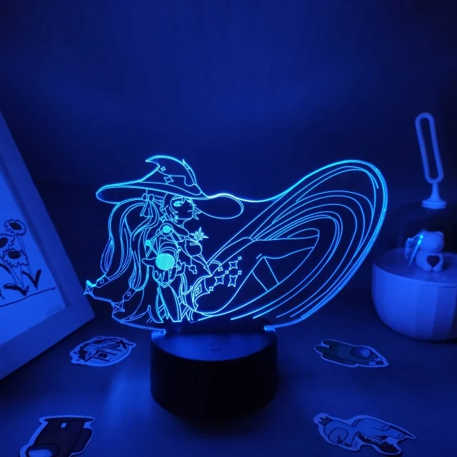 Genshin Impact Nacht Lichter Deko Lampen mit 3D Effekt - viele Motive