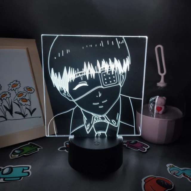 Tokyo Ghoul Kaneki Ken 3D LED Lampe mit wechselnden Farben