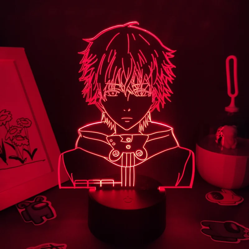 Tokyo Ghoul Kaneki Ken 3D LED Lampe mit wechselnden Farben