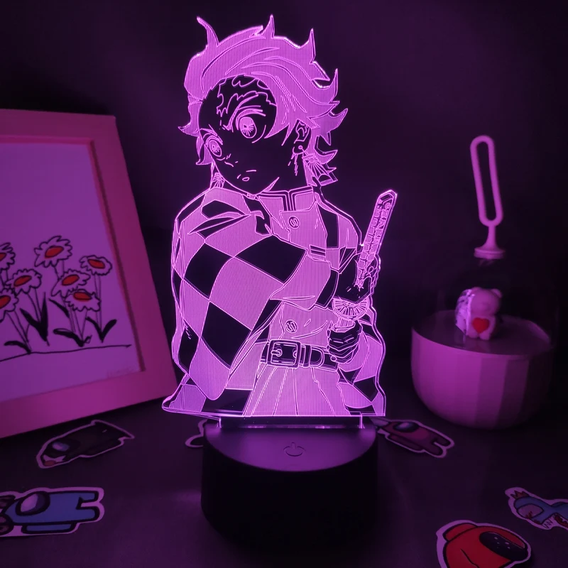 Demon Slayer Tanjiro Kamado 3D Nachtlampe Nacht Licht