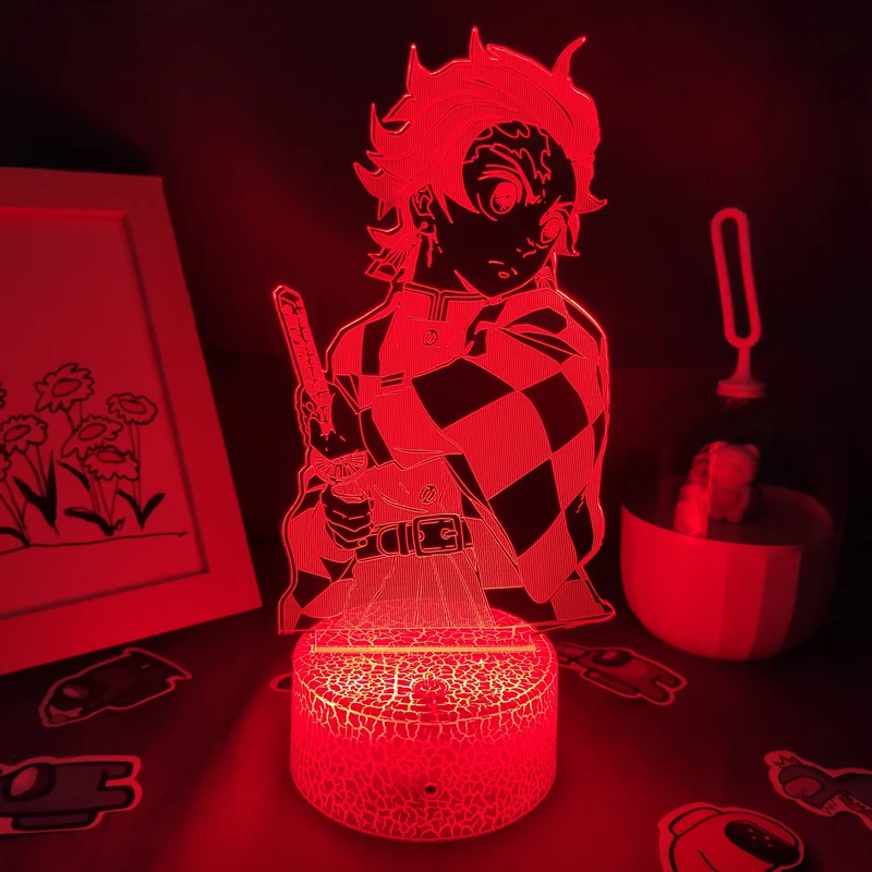 Demon Slayer Tanjiro Kamado 3D Nachtlampe Nacht Licht