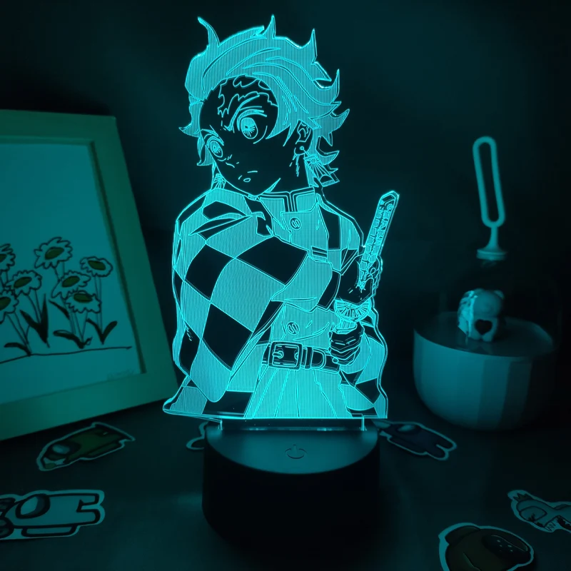 Demon Slayer Tanjiro Kamado 3D Nachtlampe Nacht Licht