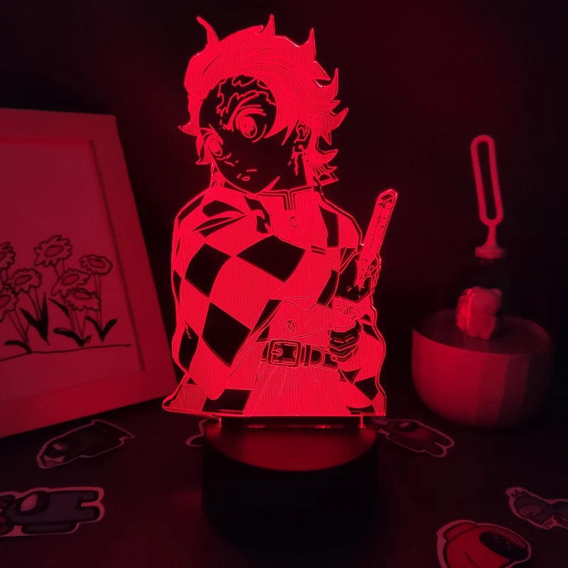Demon Slayer Tanjiro Kamado 3D Nachtlampe Nacht Licht