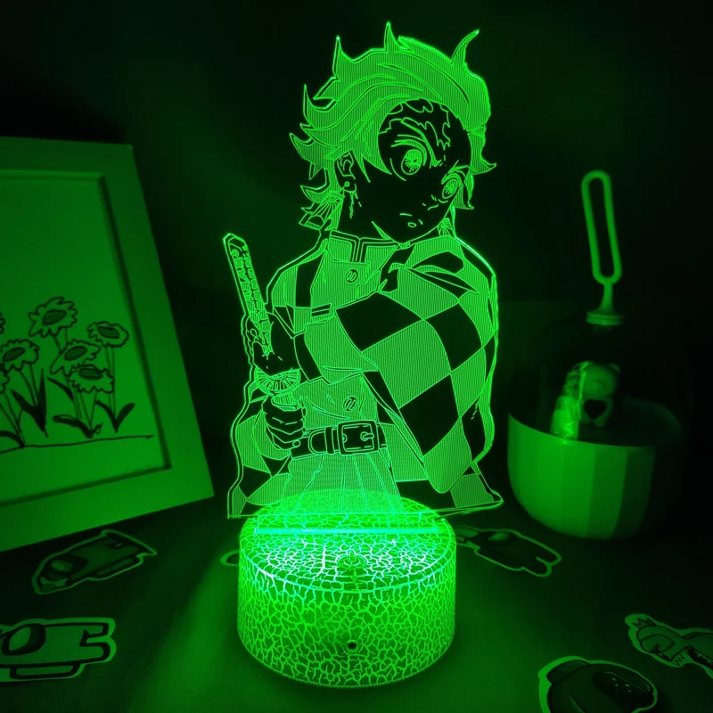 Demon Slayer Tanjiro Kamado 3D Nachtlampe Nacht Licht
