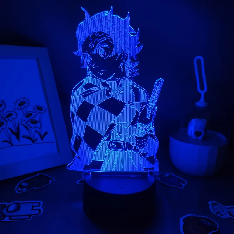 Demon Slayer Tanjiro Kamado 3D Nachtlampe Nacht Licht