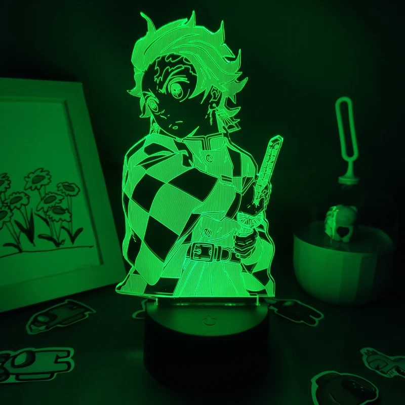 Demon Slayer Tanjiro Kamado 3D Nachtlampe Nacht Licht