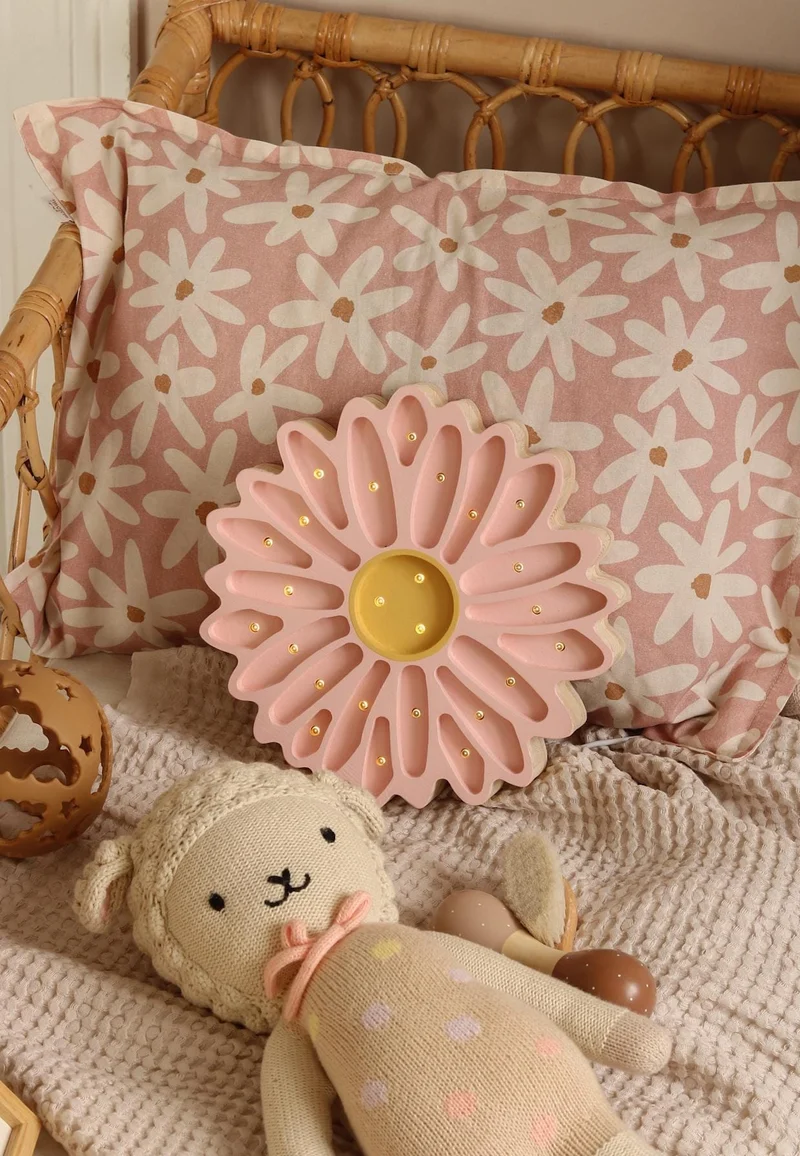 Little Lights Daisy Night Light | Powder Pink