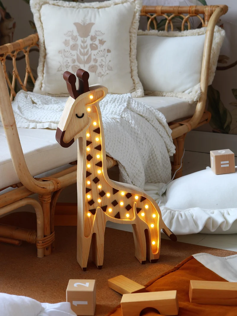 Little Lights Giraffe Night Light | Serengeti Wood