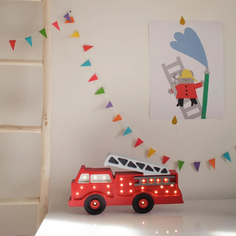 Little Lights Fire Truck Night Light | Red