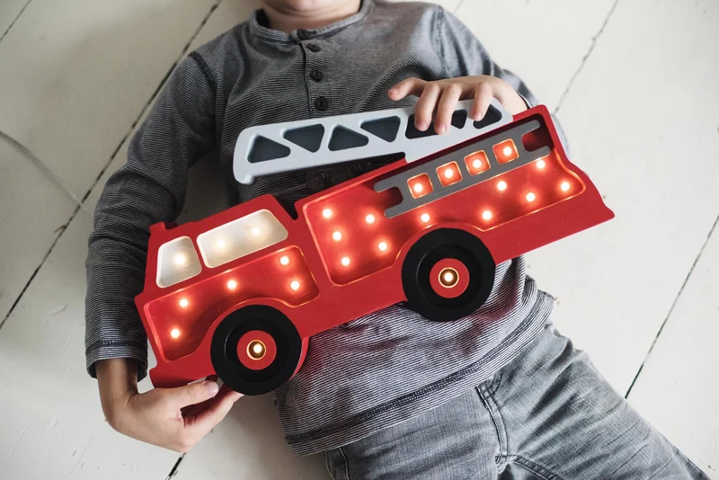 Little Lights Fire Truck Night Light | Red