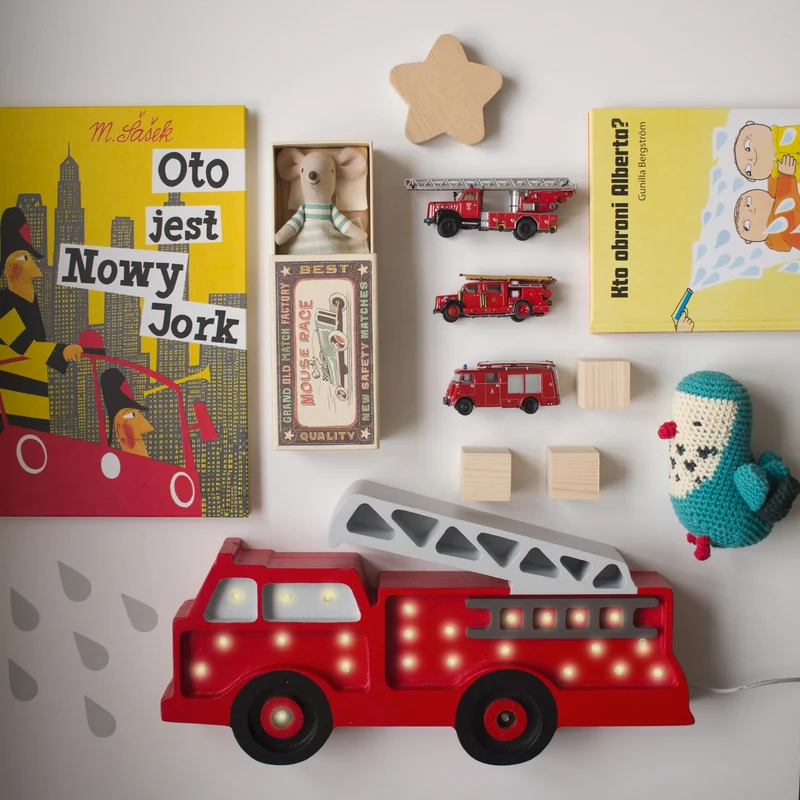 Little Lights Fire Truck Night Light | Red