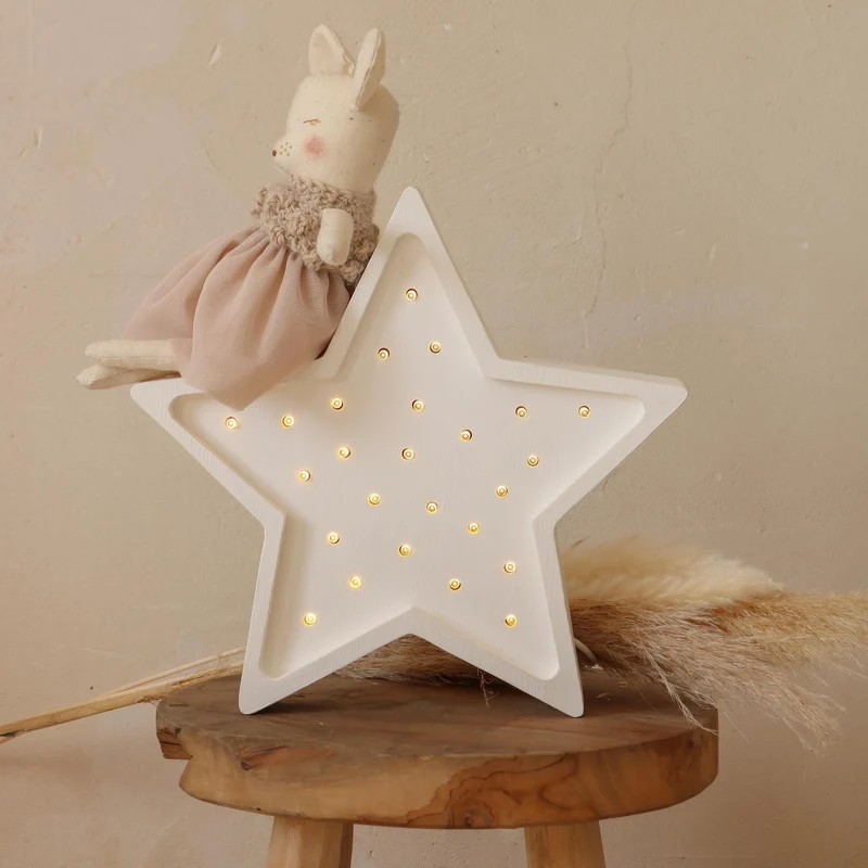 Little Lights Star Night Light | White
