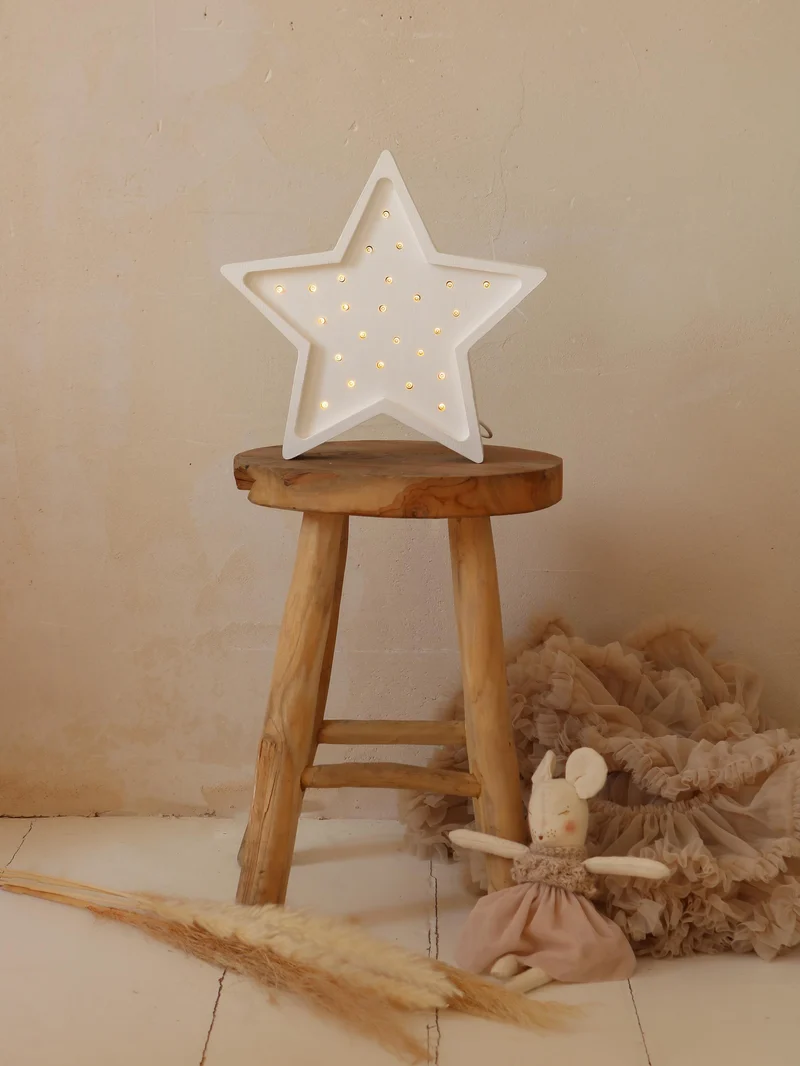 Little Lights Star Night Light | White