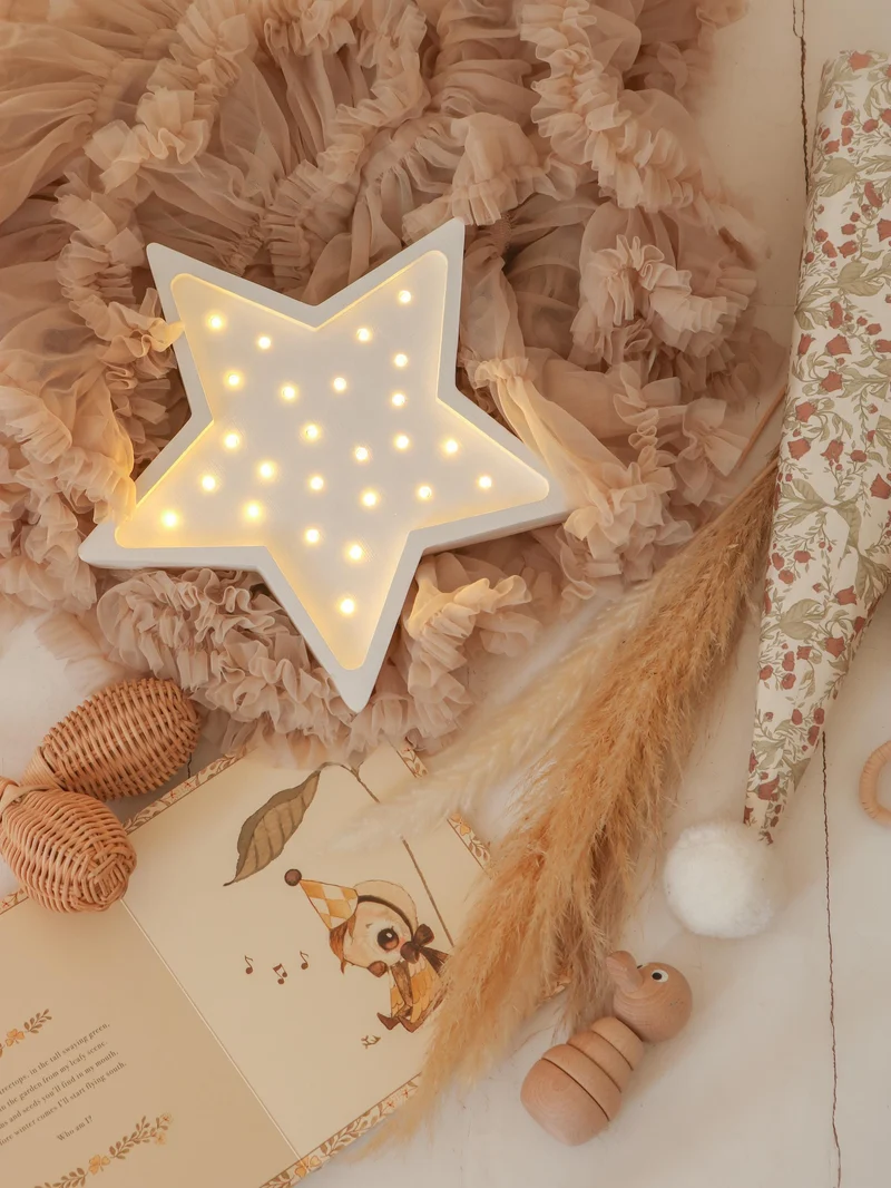 Little Lights Star Night Light | White