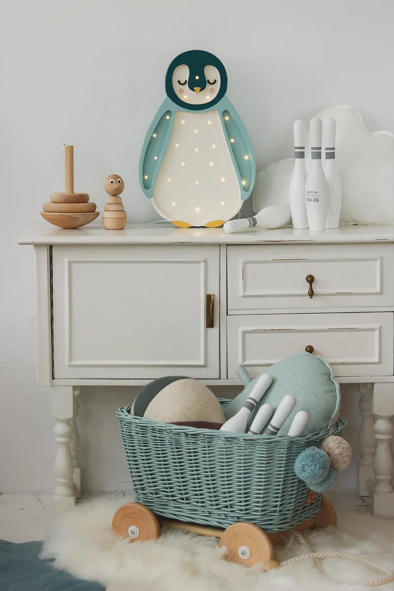 Little Lights Penguin Night Light | Teal