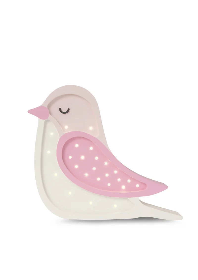 Little Lights Bird Night Light | Creamy Pink