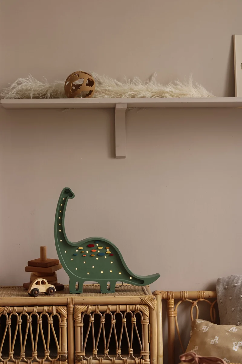 Little Lights Dino Diplodocus Night Light | Confetti Green