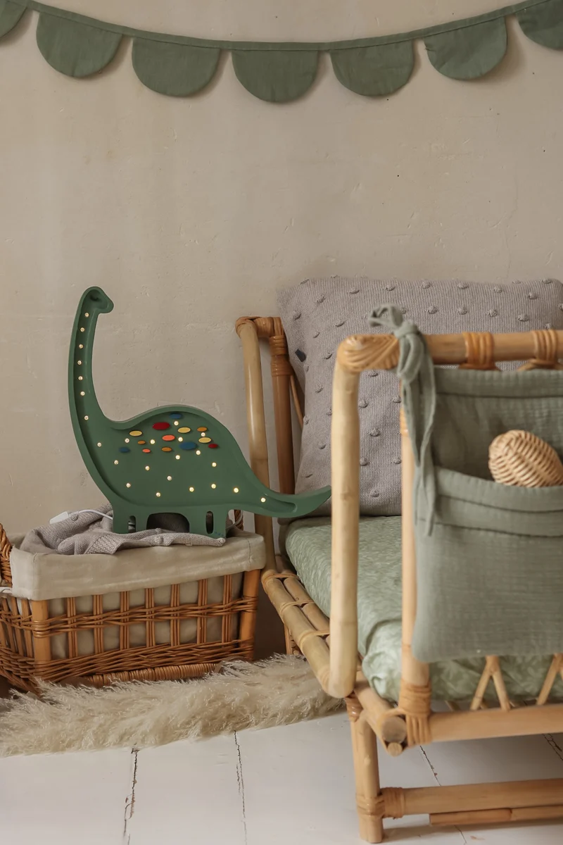 Little Lights Dino Diplodocus Night Light | Confetti Green