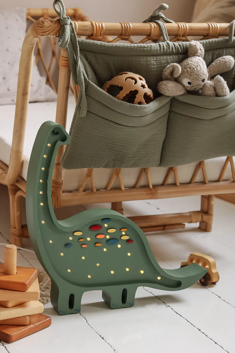 Little Lights Dino Diplodocus Night Light | Confetti Green