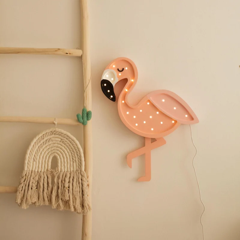 Little Lights Flamingo Night Light | Pastel Shrimp
