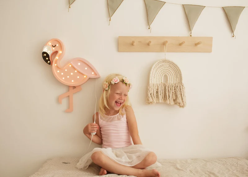 Little Lights Flamingo Night Light | Pastel Shrimp