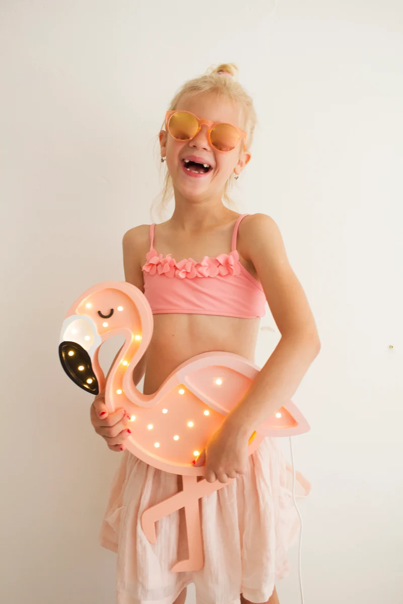 Little Lights Flamingo Night Light | Pastel Shrimp