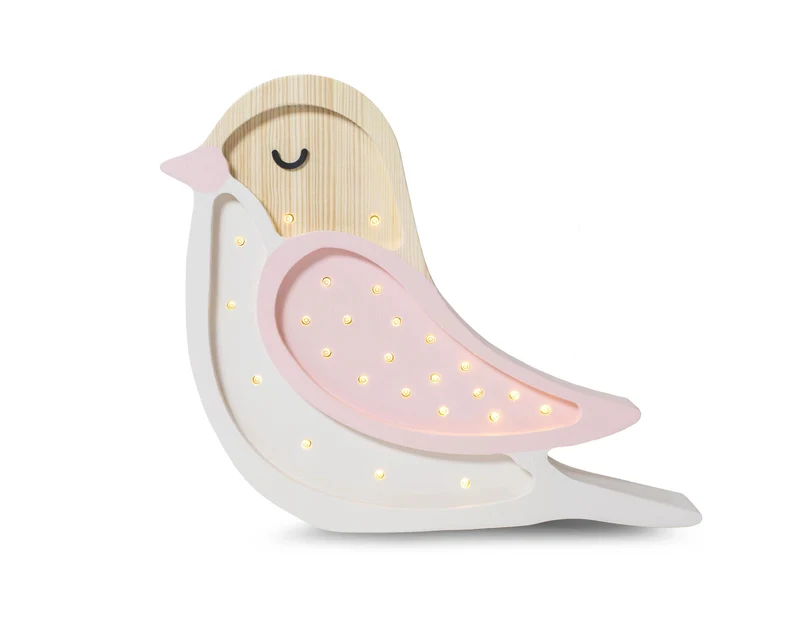Little Lights Bird Night Light | Strawberry Cream