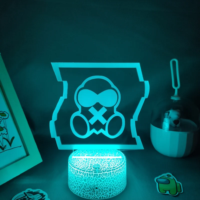 Rainbow Six Gasmaske 3D Lampe Nachtlicht