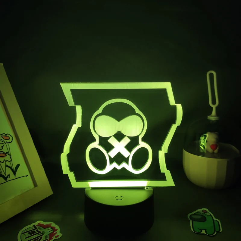 Rainbow Six Gasmaske 3D Lampe Nachtlicht