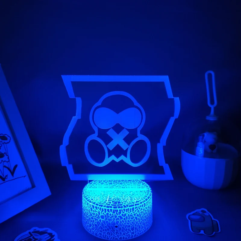 Rainbow Six Gasmaske 3D Lampe Nachtlicht