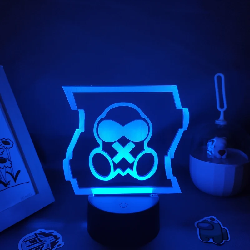 Rainbow Six Gasmaske 3D Lampe Nachtlicht