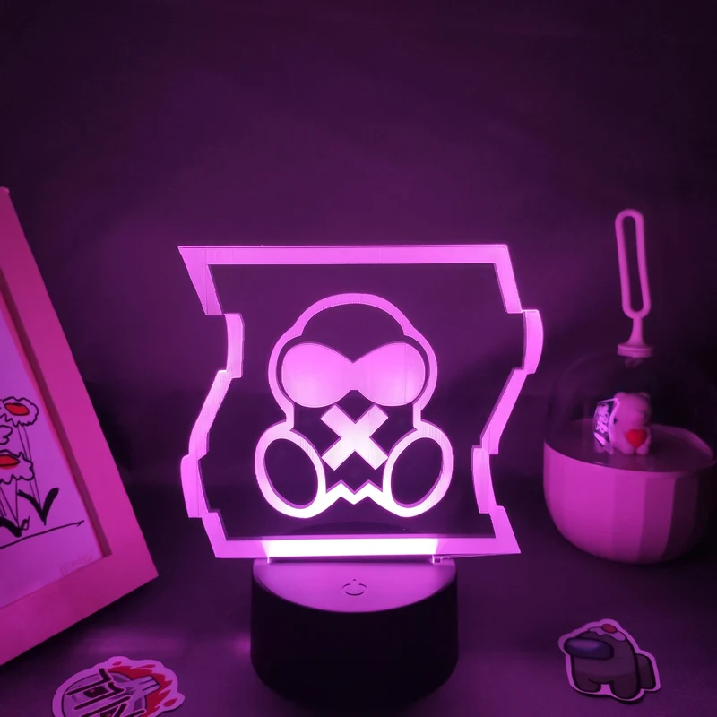 Rainbow Six Gasmaske 3D Lampe Nachtlicht