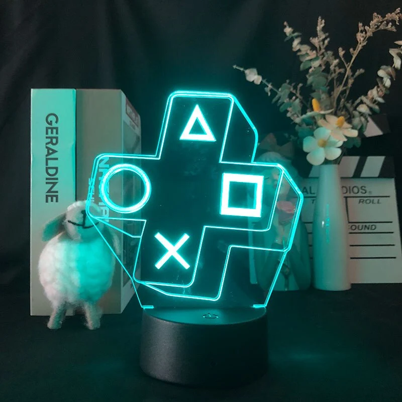 Game 3D Lamp Gamepad Evolution Lampe, Licht, Deko leuchtet in verschiedenen Farben